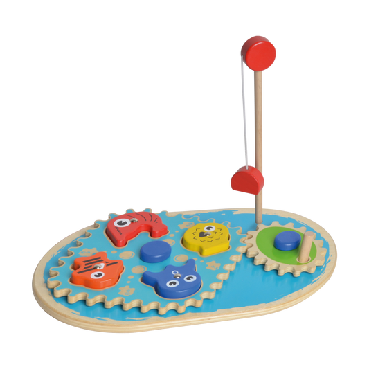 Control the gears to move the fishes and maneuver to catch them at the same time.
