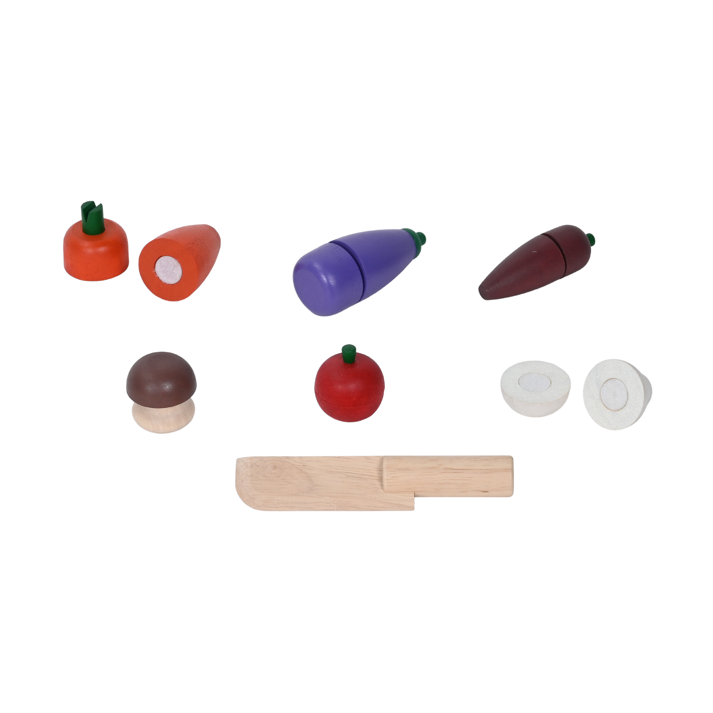 VEGETABLES PLAY SET (STAINED COLORS)