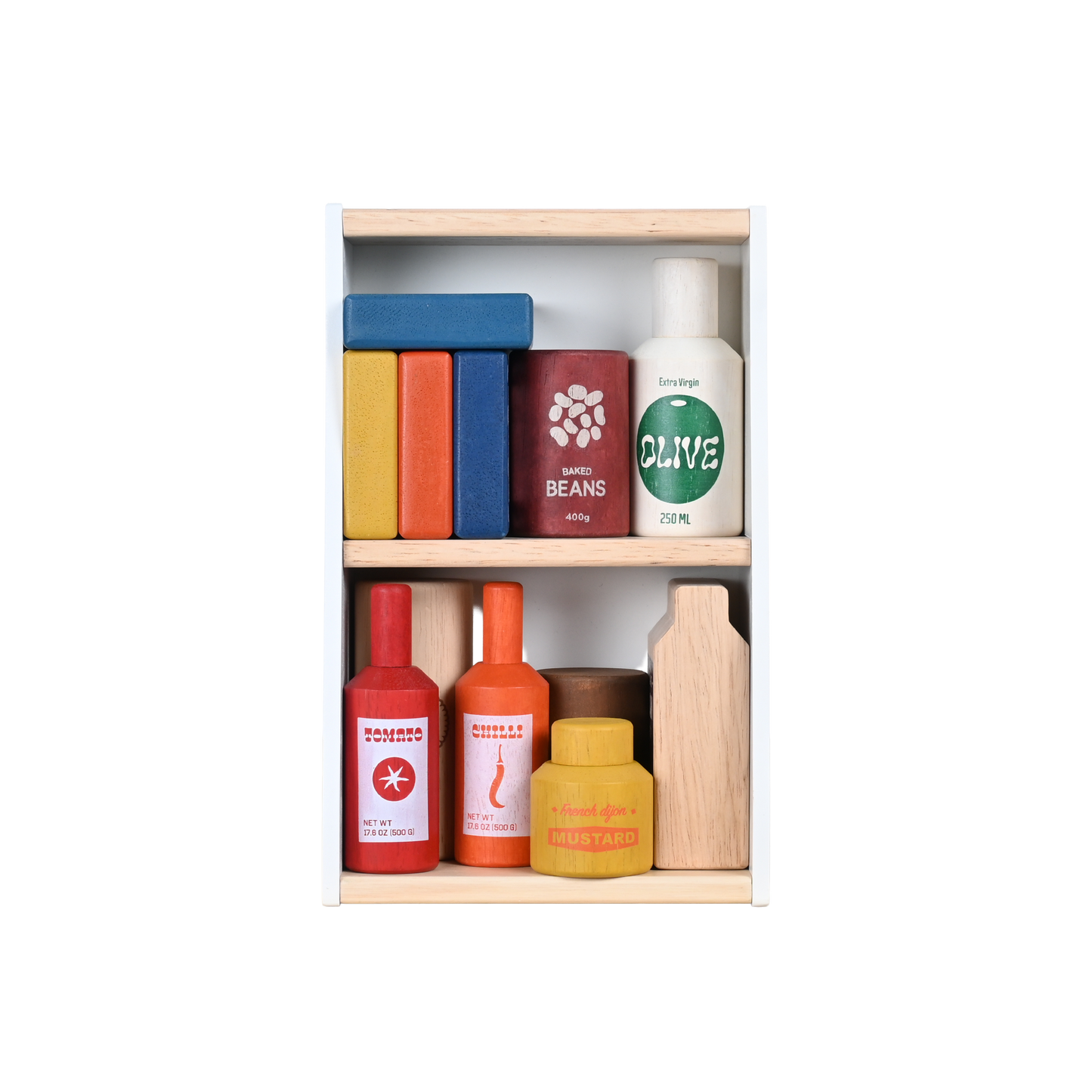 GROCERY CRATE (STAINED COLORS)