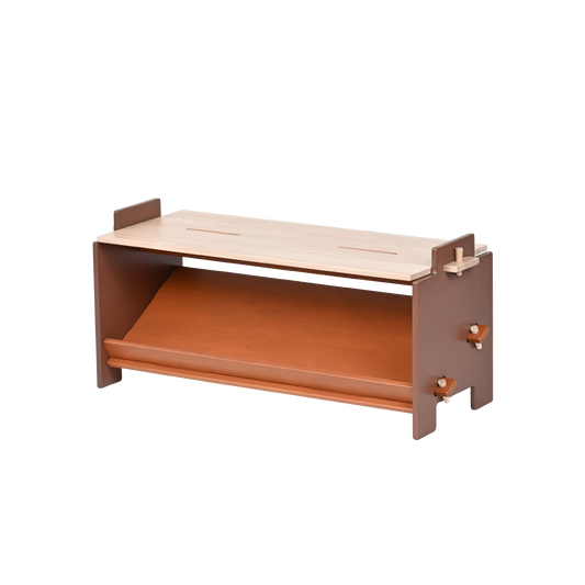 DOWEL SHOE BENCH (NATURAL)