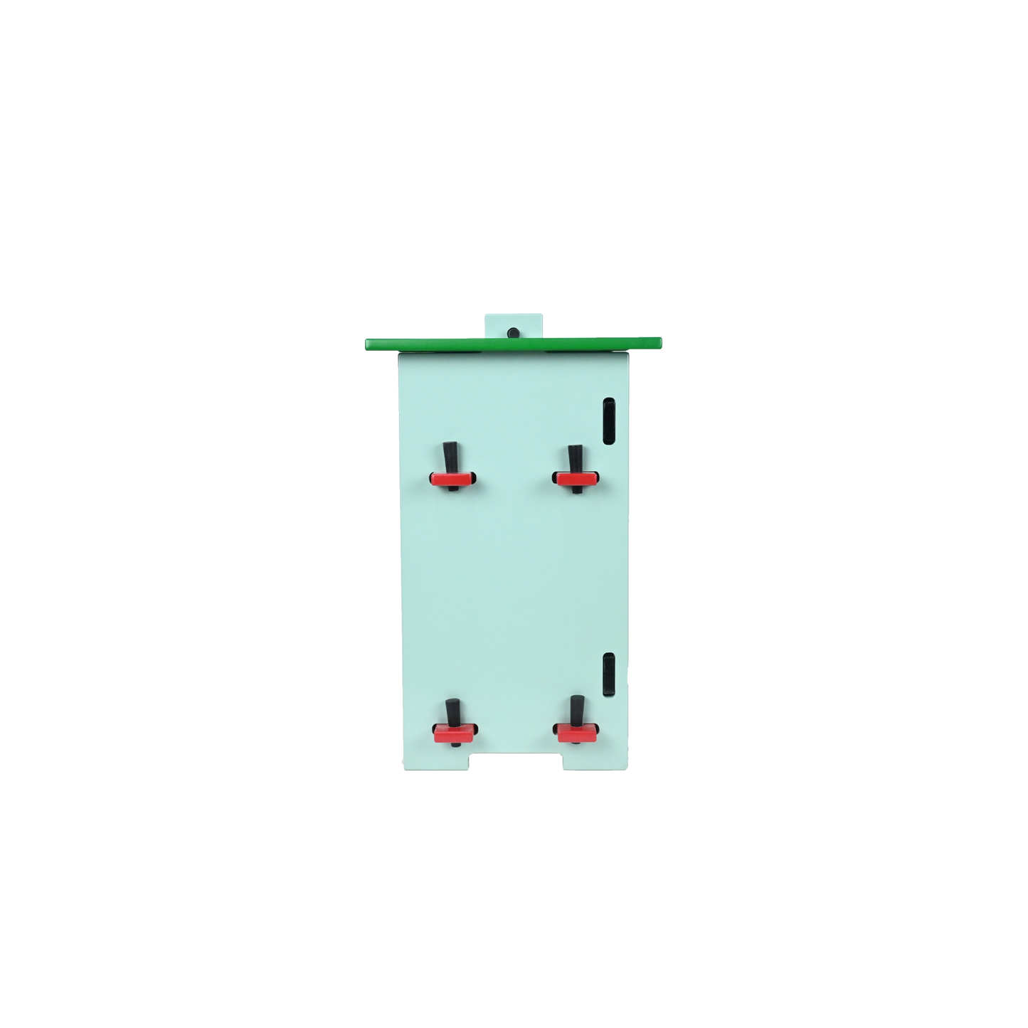 DOWEL NIGHTSTAND (GREEN AND RED)