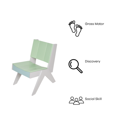 COLORED PLYWOOD LOUNGE CHAIR