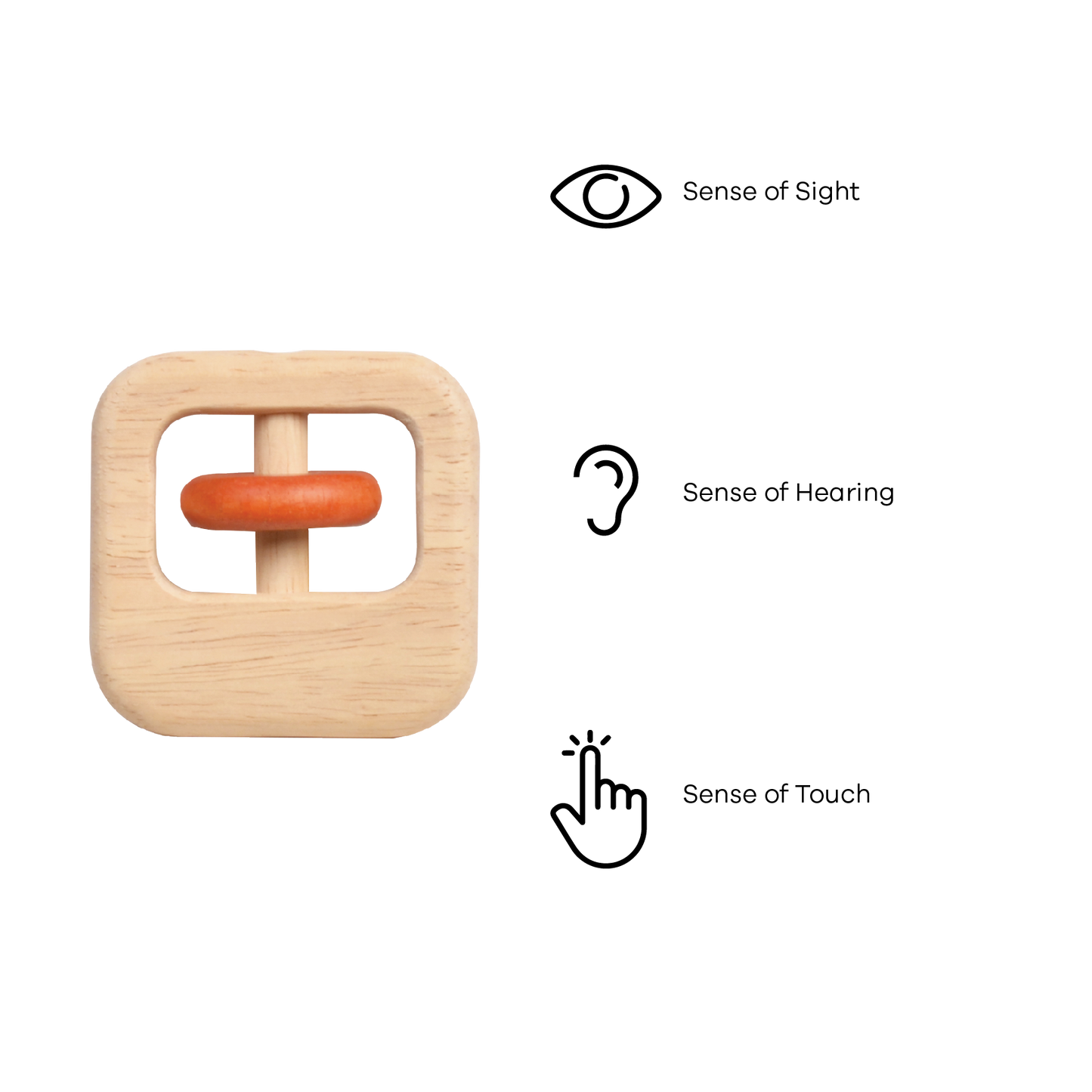 SQUARE RING RATTLE