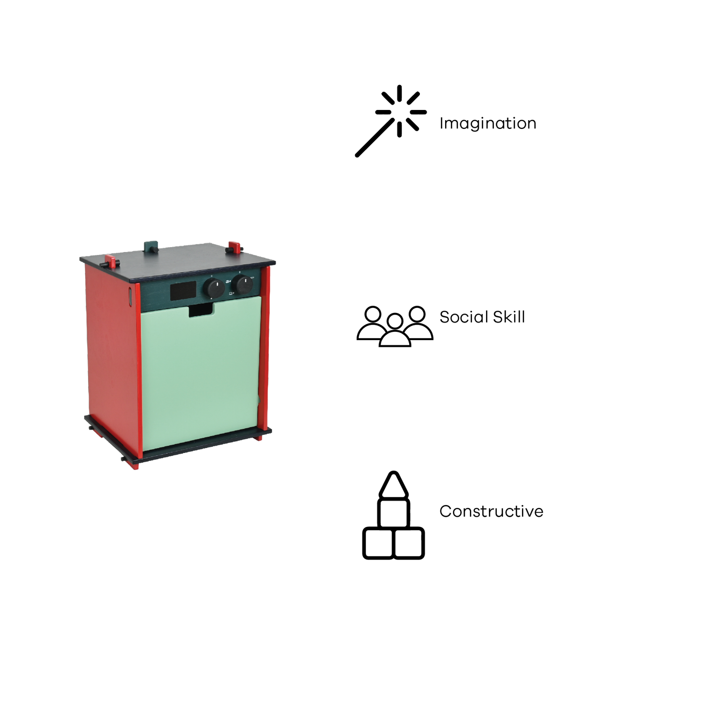 DOWEL DISH WASHER (COLOR BLOCK)
