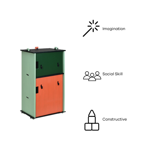 DOWEL REFRIGERATOR (COLOR BLOCK)