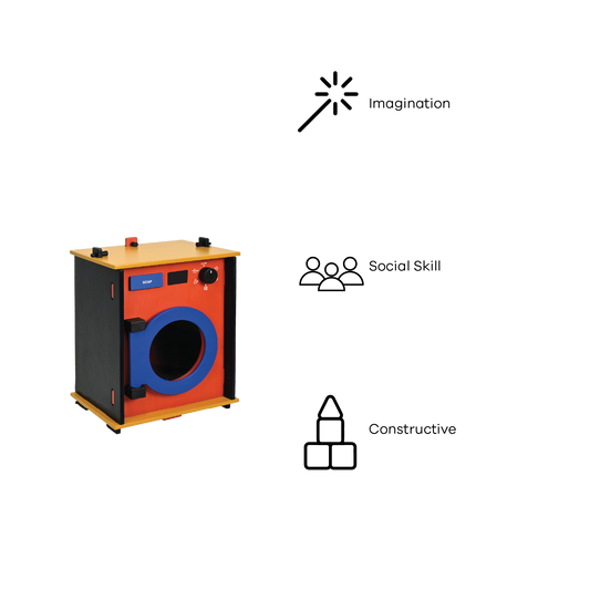 DOWEL WASHING MACHINE (COLOR BLOCK)
