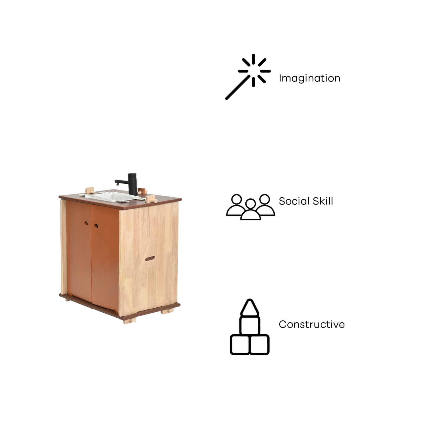 DOWEL SINK UNIT (NATURAL)