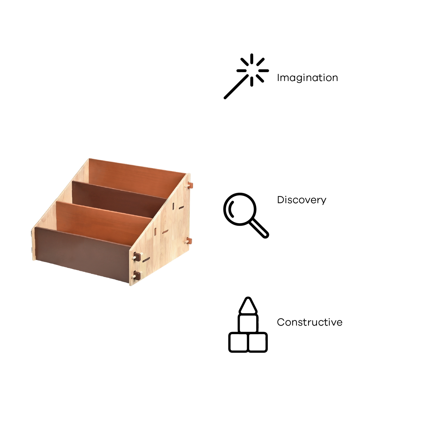 DOWEL BOOKSHELF (NATURAL)
