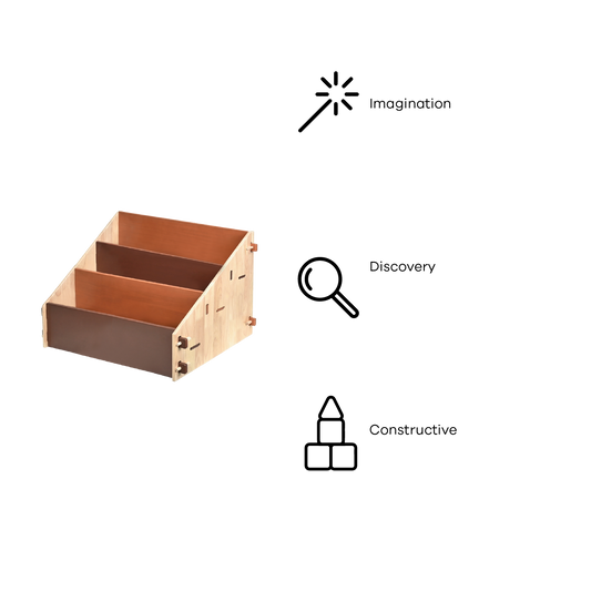 DOWEL BOOKSHELF (NATURAL)