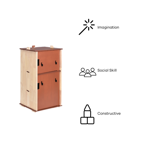 DOWEL REFRIGERATOR (NATURAL)