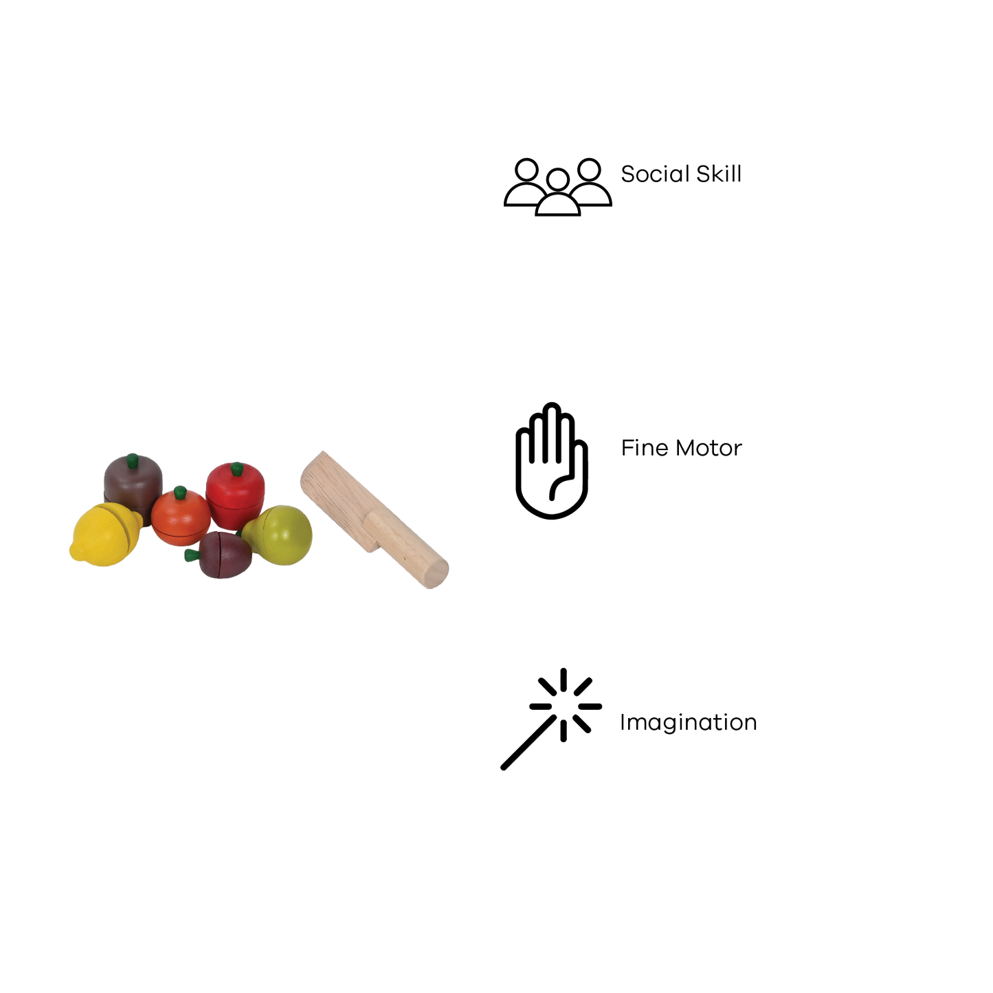 FRUIT PLAY SET (STAINED COLORS)