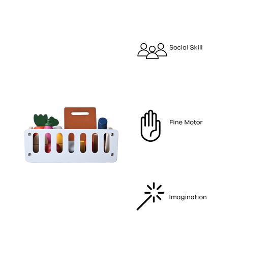 CUT FOOD CRATE (STAINED COLORS)
