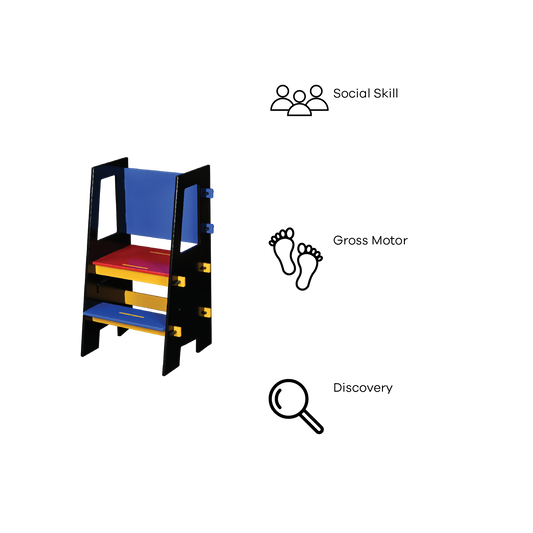 DOWEL STEPPING TOWER (COLOR BLOCK)