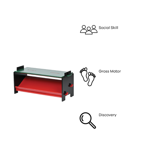 DOWEL SHOE BENCH (RED AND GREEN)