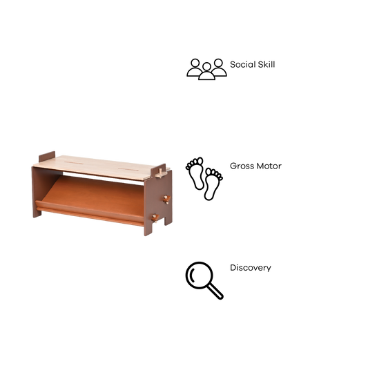 DOWEL SHOE BENCH (NATURAL)