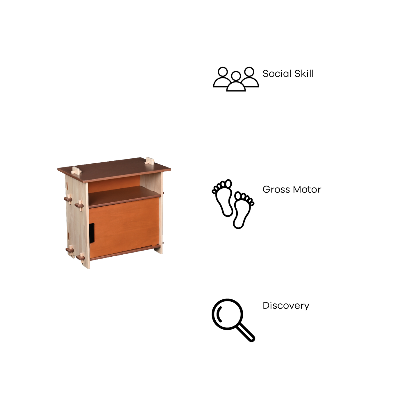 DOWEL NIGHTSTAND (NATURAL)