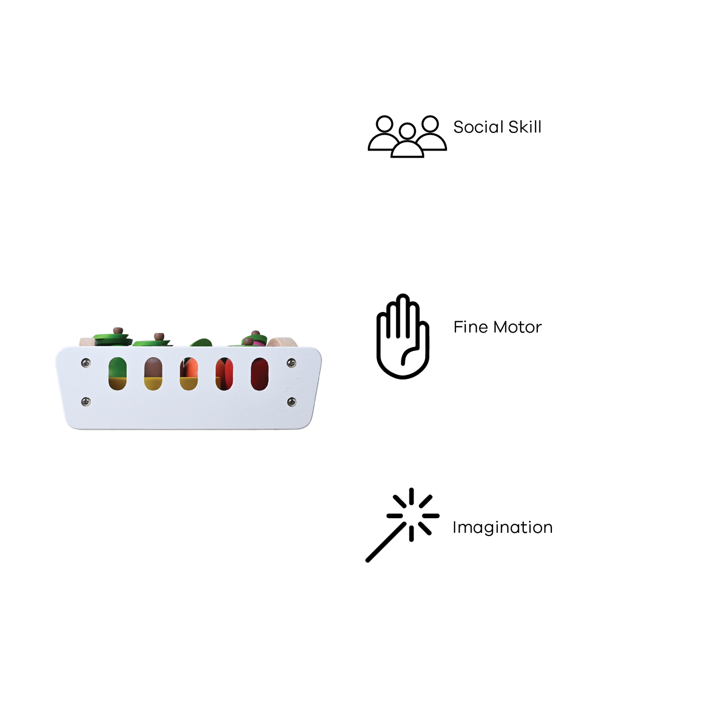 FRUITS CRATE (STAINED COLORS)