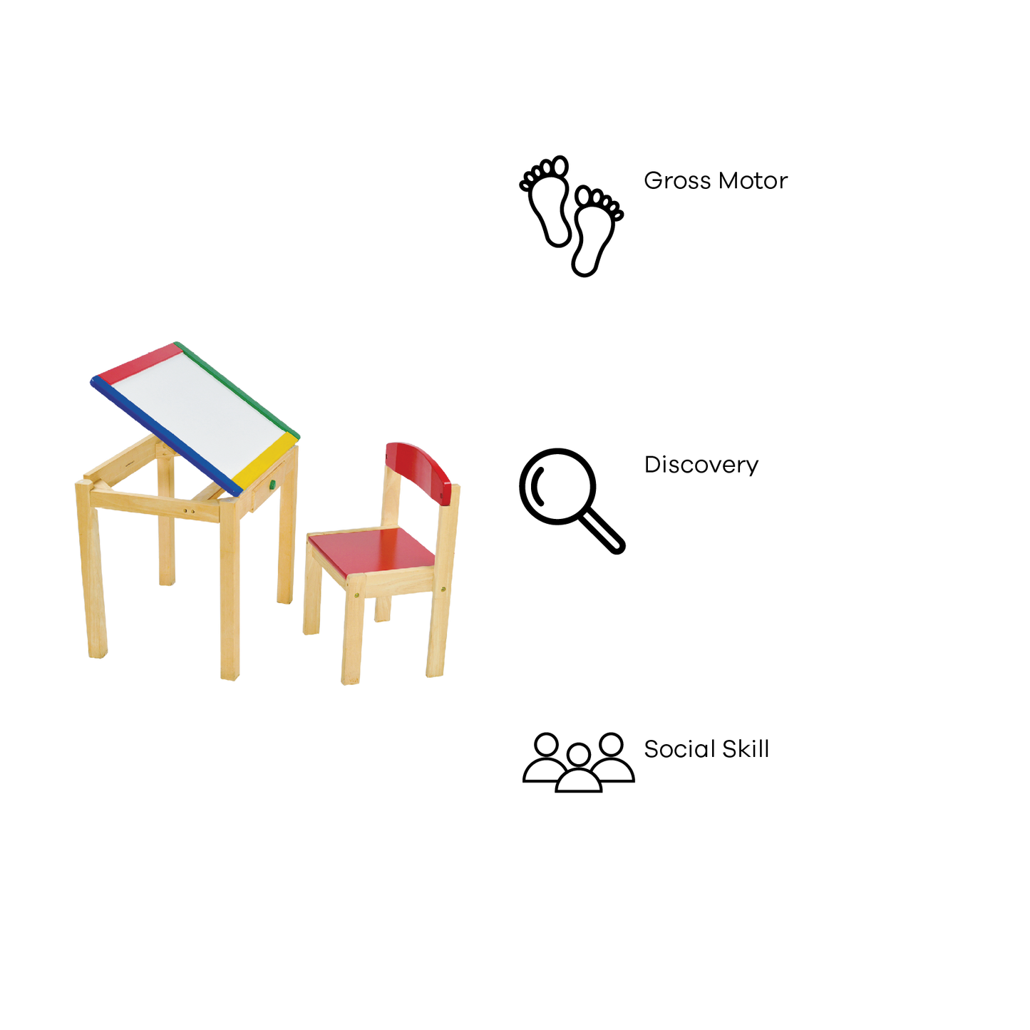 DRAWING DESK AND CHAIR