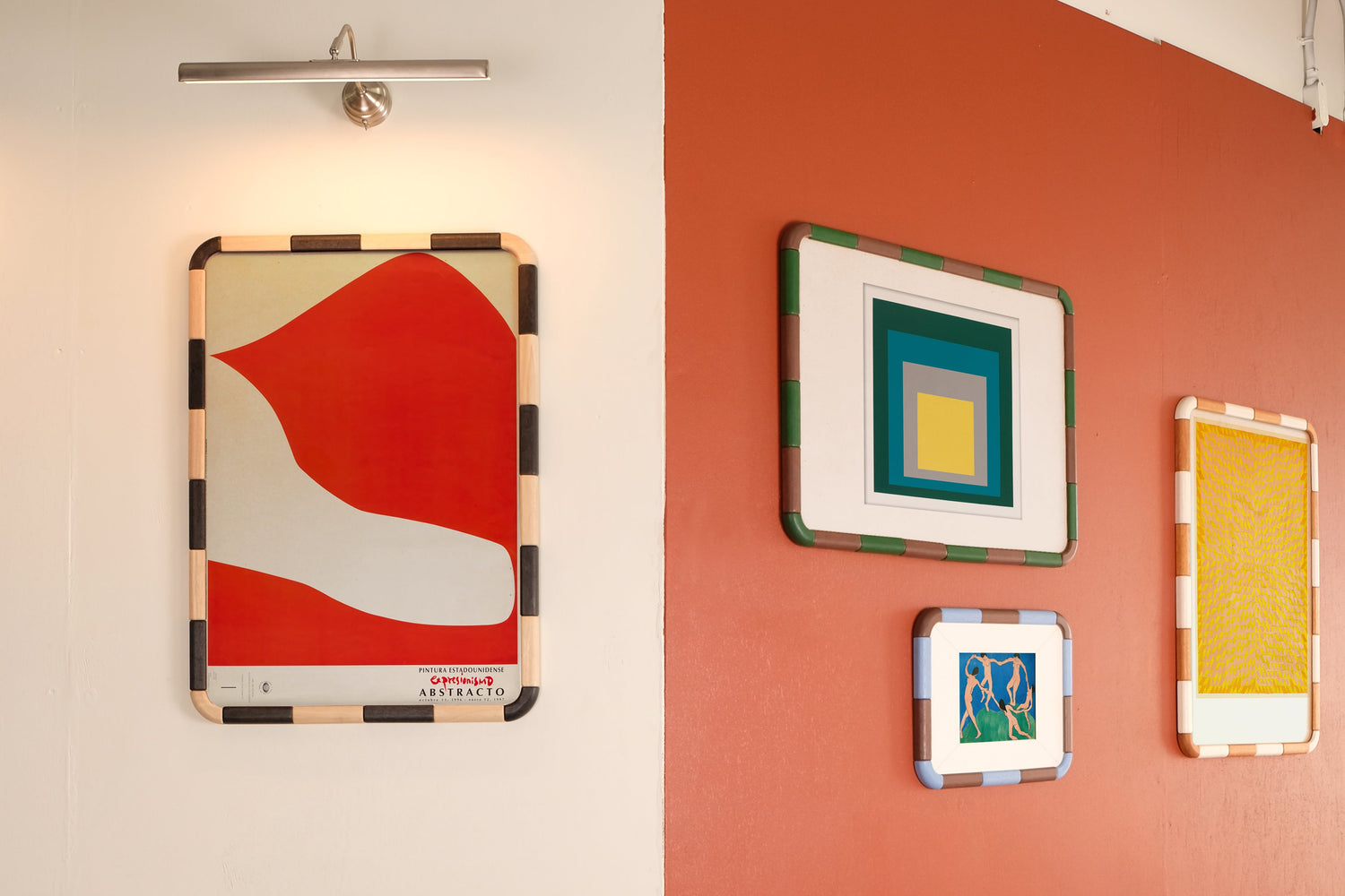 Wooden wall frames in medium and large. Comes in multiple color combination that allow users to create beautiful gallery wall within the home.