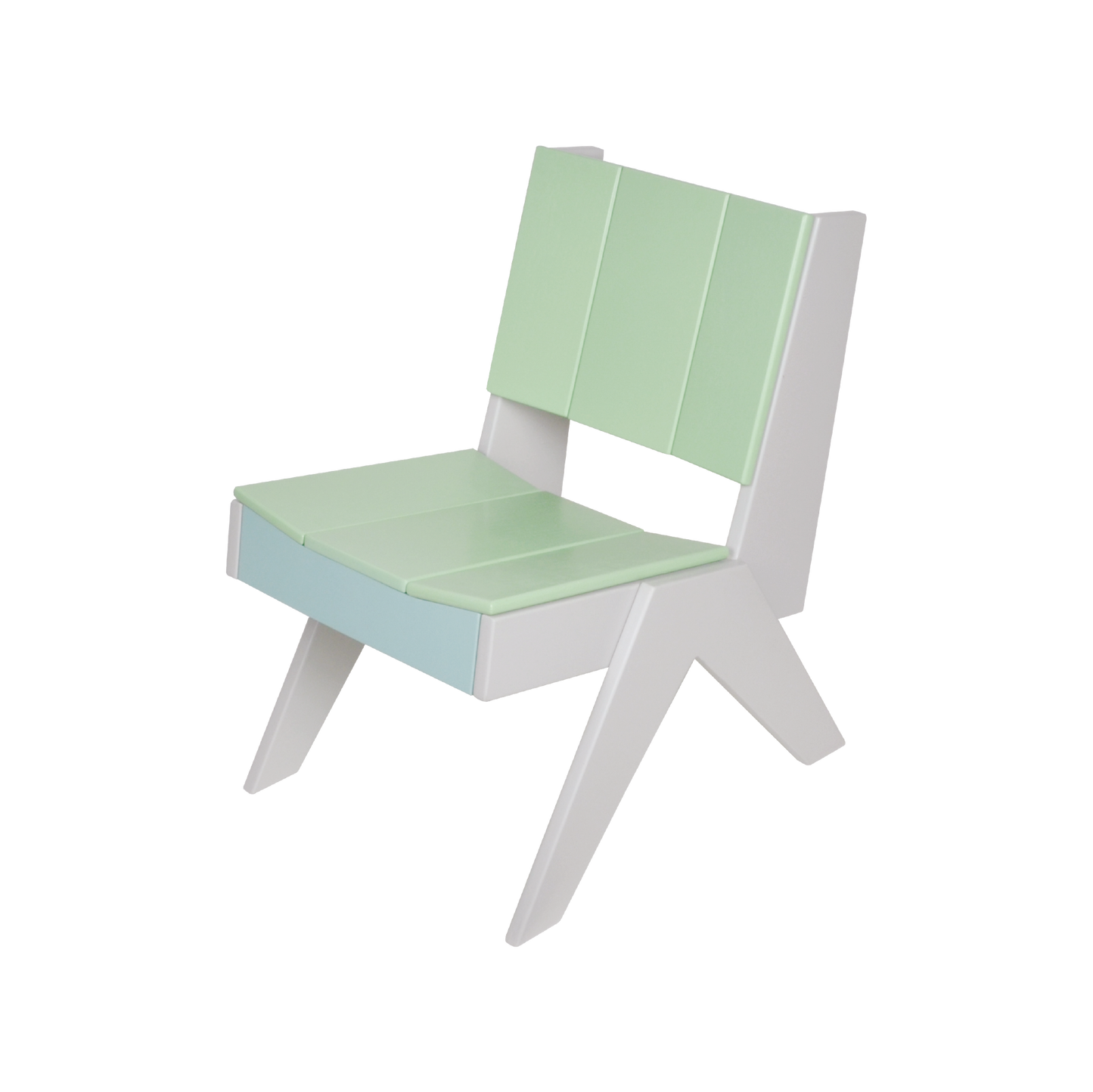 COLORED PLYWOOD LOUNGE CHAIR