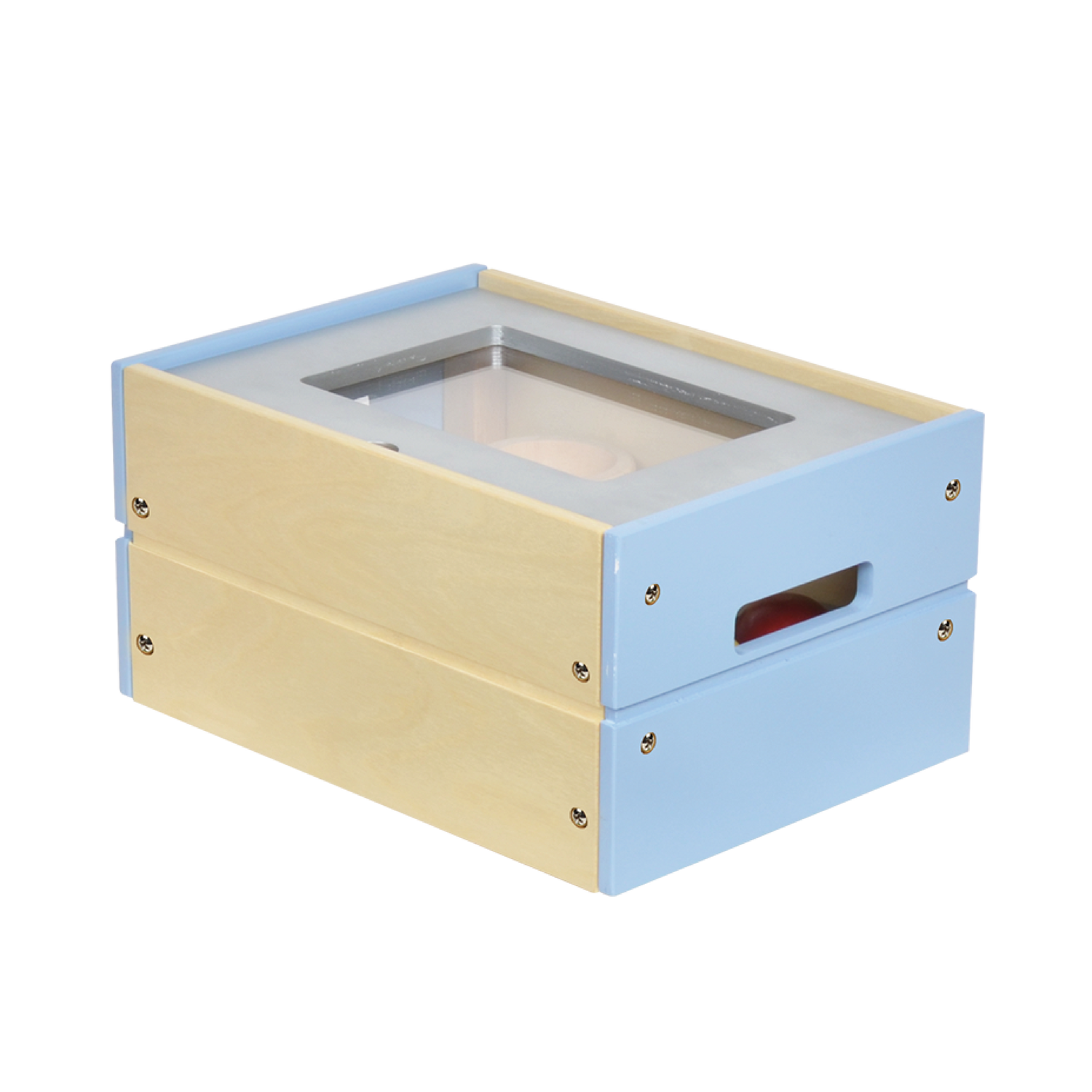 A toy ice cream shop set with various pretend ice cream cones and popsicles in different colors.