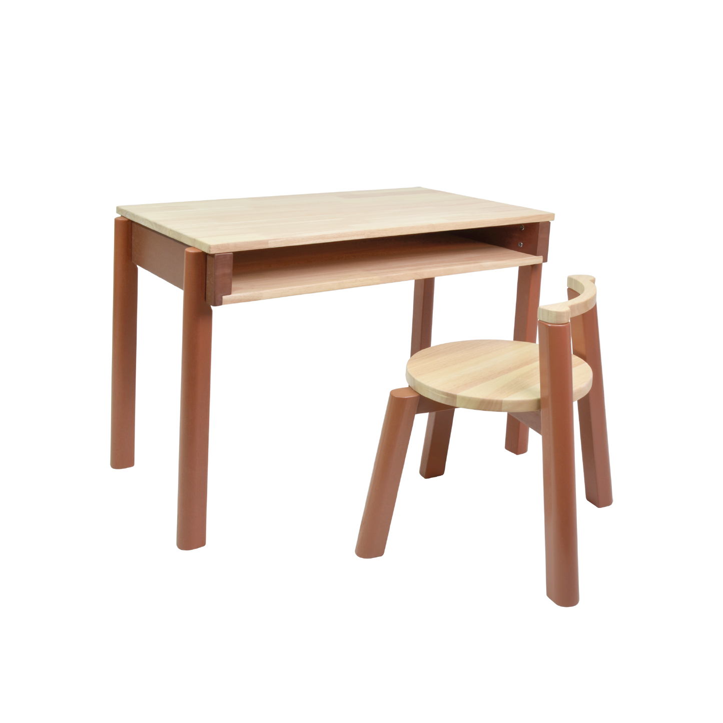 COLORED SOLID DESK AND CHAIR